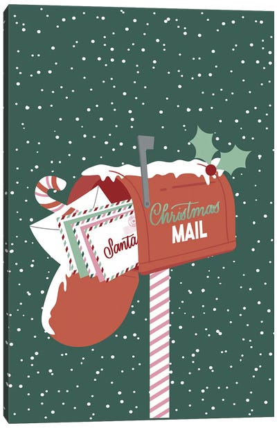 Christmas Mail Canvas Art Print