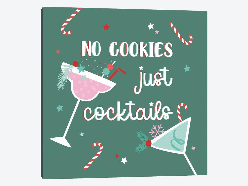 Christmas Cocktails by Angela Nickeas 1-piece Canvas Art