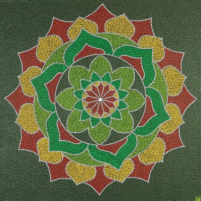 Mandala Flower by Nadya Al-Haroun art print