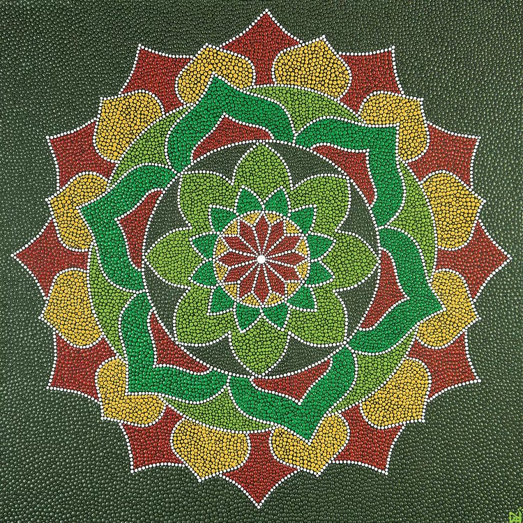 Mandala Flower by Nadya Al-Haroun wall art