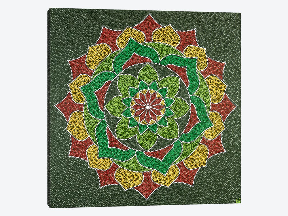 Mandala Flower by Nadya Al-Haroun 1-piece Canvas Art