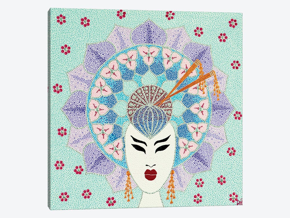 Mandala Geisha by Nadya Al-Haroun 1-piece Canvas Wall Art