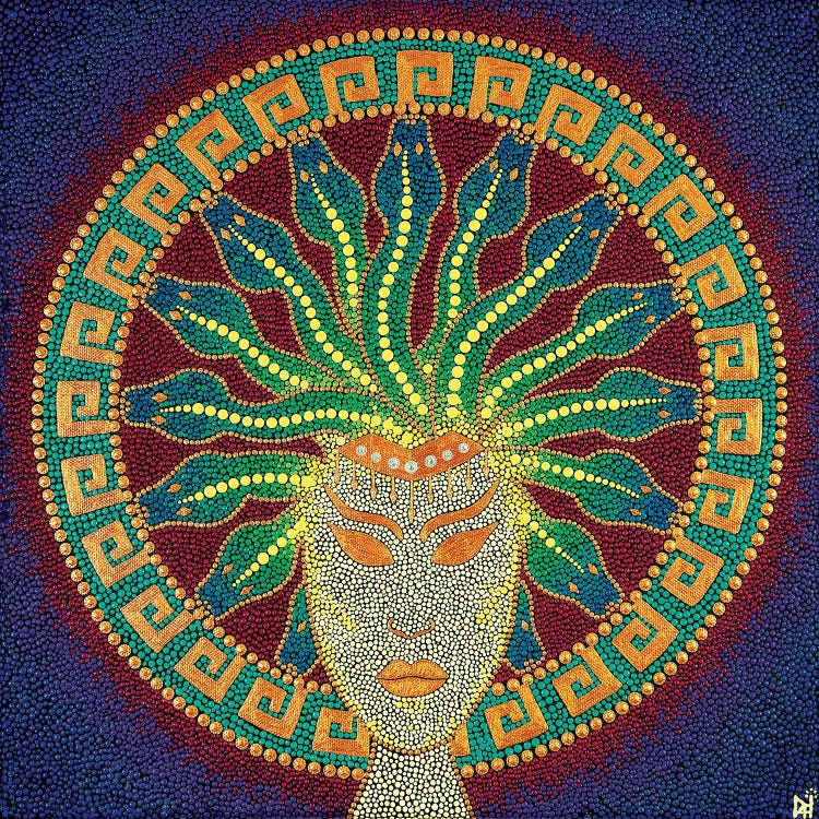 Mandala Medusa by Nadya Al-Haroun wall art