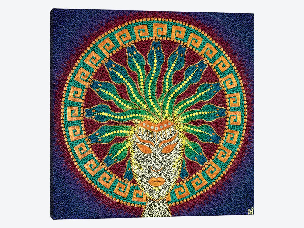 Mandala Medusa by Nadya Al-Haroun 1-piece Canvas Artwork