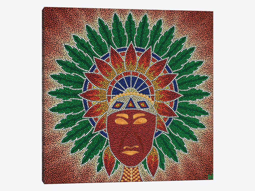 Mandala Native American by Nadya Al-Haroun 1-piece Canvas Art Print