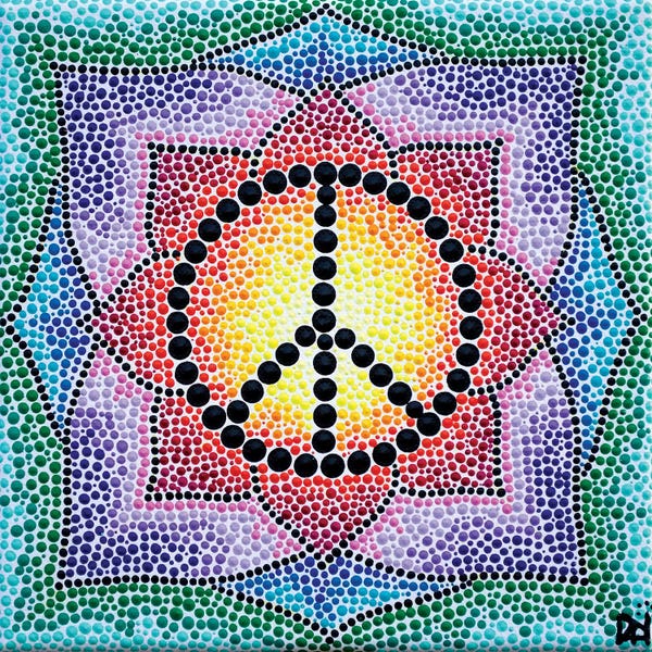 Peace Signs: Mandala Peace by Nadya Al-Haroun