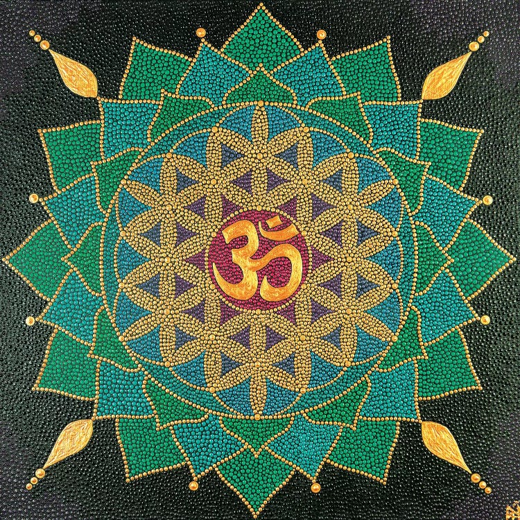 Mandala Flower Of Life Om by Nadya Al-Haroun wall art