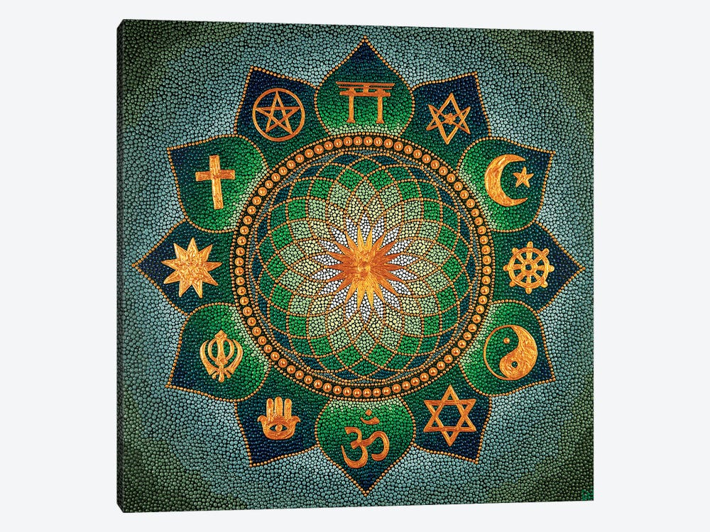 Mandala Religion by Nadya Al-Haroun 1-piece Art Print