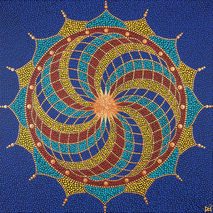Fibonacci Flower by Nadya Al-Haroun wall art