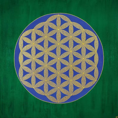 Flower Of Life II by Nadya Al-Haroun canvas print