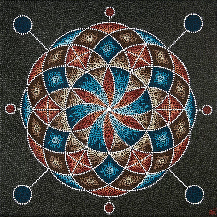Geometric V by Nadya Al-Haroun wall art