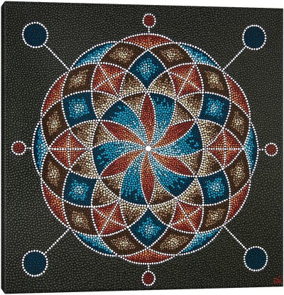 Geometric V Canvas Art Print - Meditative & Methodical Abstracts