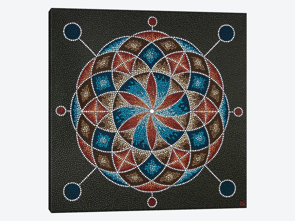 Geometric V by Nadya Al-Haroun 1-piece Canvas Art Print
