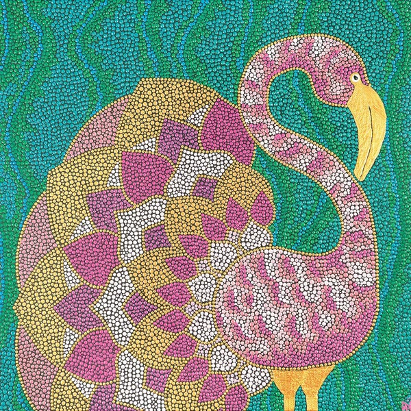 Mandalas: Flamingo by Nadya Al-Haroun