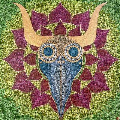 Dr. Plague Mandala by Nadya Al-Haroun canvas print