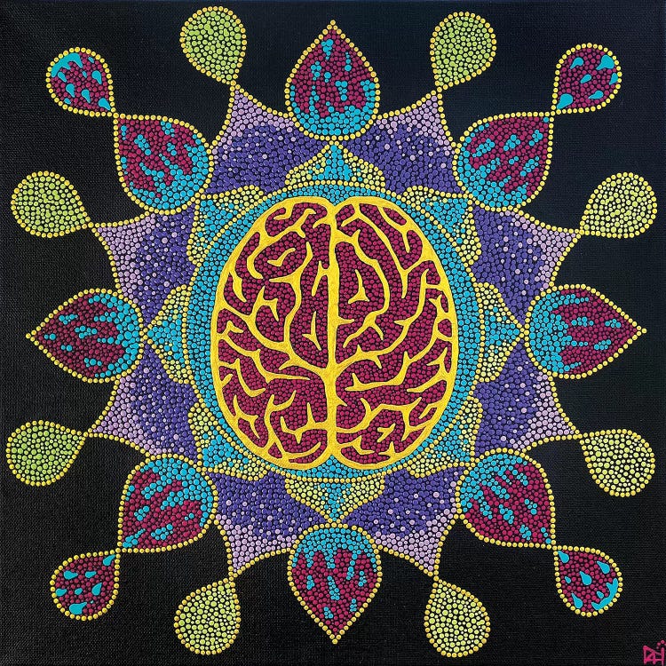 Golden Brain Mandala