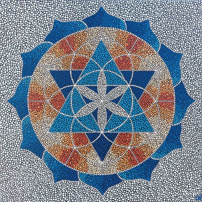 Seed Of Life Mandala by Nadya Al-Haroun canvas print