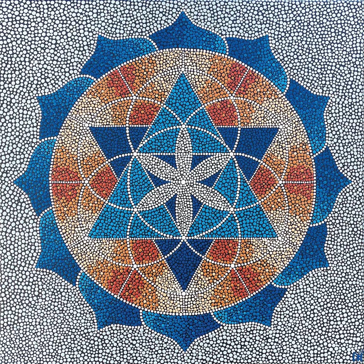 Seed Of Life Mandala by Nadya Al-Haroun wall art