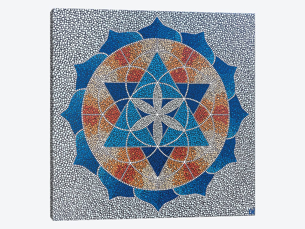 Seed Of Life Mandala by Nadya Al-Haroun 1-piece Art Print