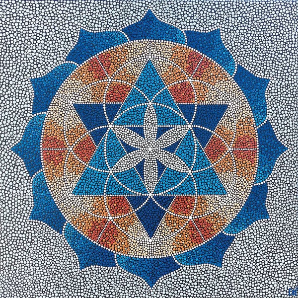 Meditative & Methodical Abstracts: Seed Of Life Mandala by Nadya Al-Haroun
