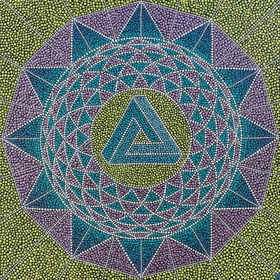 Eternity Geometric Mandala by Nadya Al-Haroun canvas print