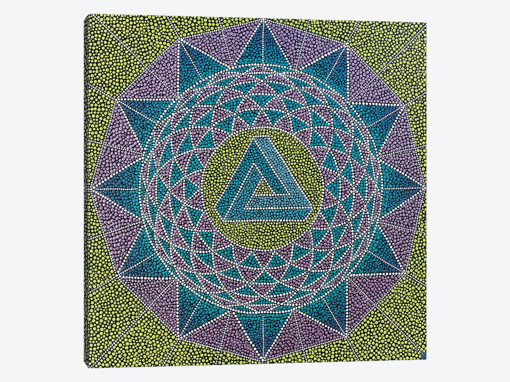Eternity Geometric Mandala by Nadya Al-Haroun 1-piece Canvas Wall Art
