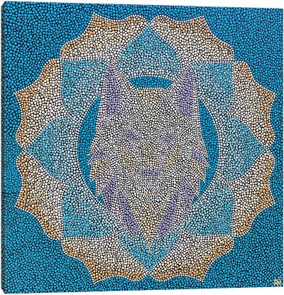 Geometric Wolf Canvas Art Print - Nadya Al-Haroun
