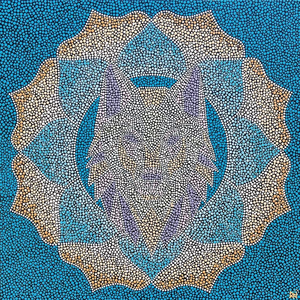 Nadya Al-Haroun: Geometric Wolf by Nadya Al-Haroun