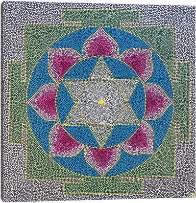 Saraswati Yantra Canvas Art Print - Mandala Art