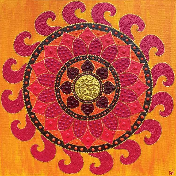 Fire Flower by Nadya Al-Haroun wall art
