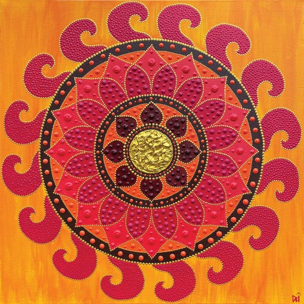 Mandalas: Fire Flower by Nadya Al-Haroun