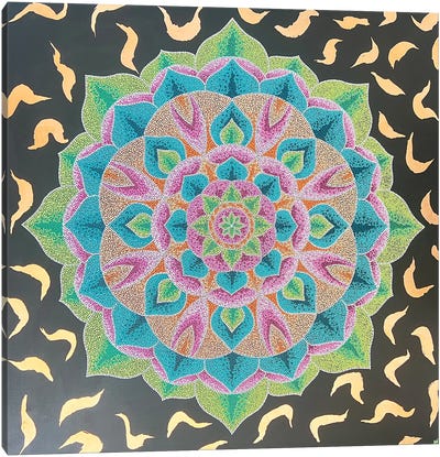 Mandala Flower I Canvas Art Print - Mandala Art