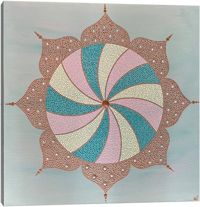 Fibonacci Flower I Canvas Art Print - Zen Bedroom Art