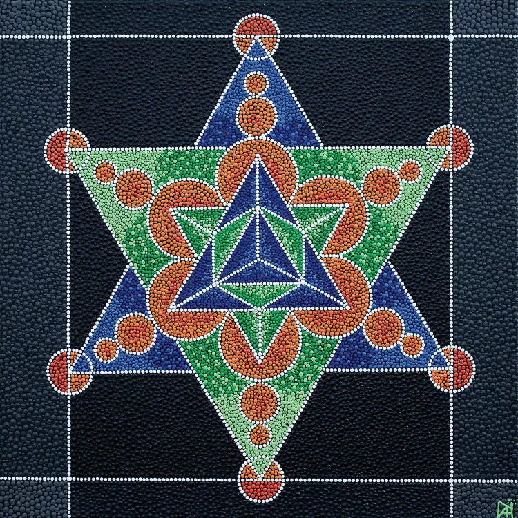 Geometric Star by Nadya Al-Haroun wall art