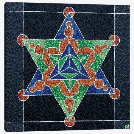 Geometric Star Canvas Print #NAH9} by Nadya Al-Haroun Canvas Print
