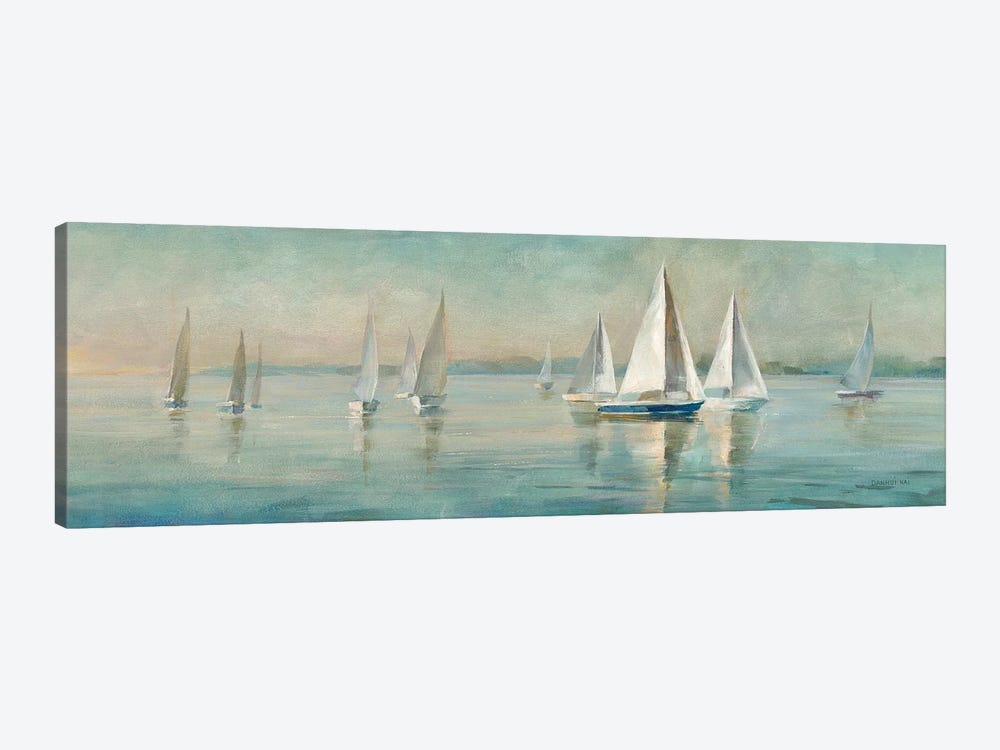 Sailboats at Sunrise by Danhui Nai 1-piece Art Print