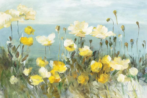 Wildflowers: Field of Poppies Bright by Danhui Nai