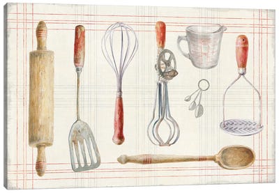 Floursack Kitchen IX Canvas Art Print - Cooking & Baking Art