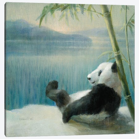 Resting in Bamboo Canvas Print #NAI15} by Danhui Nai Canvas Art