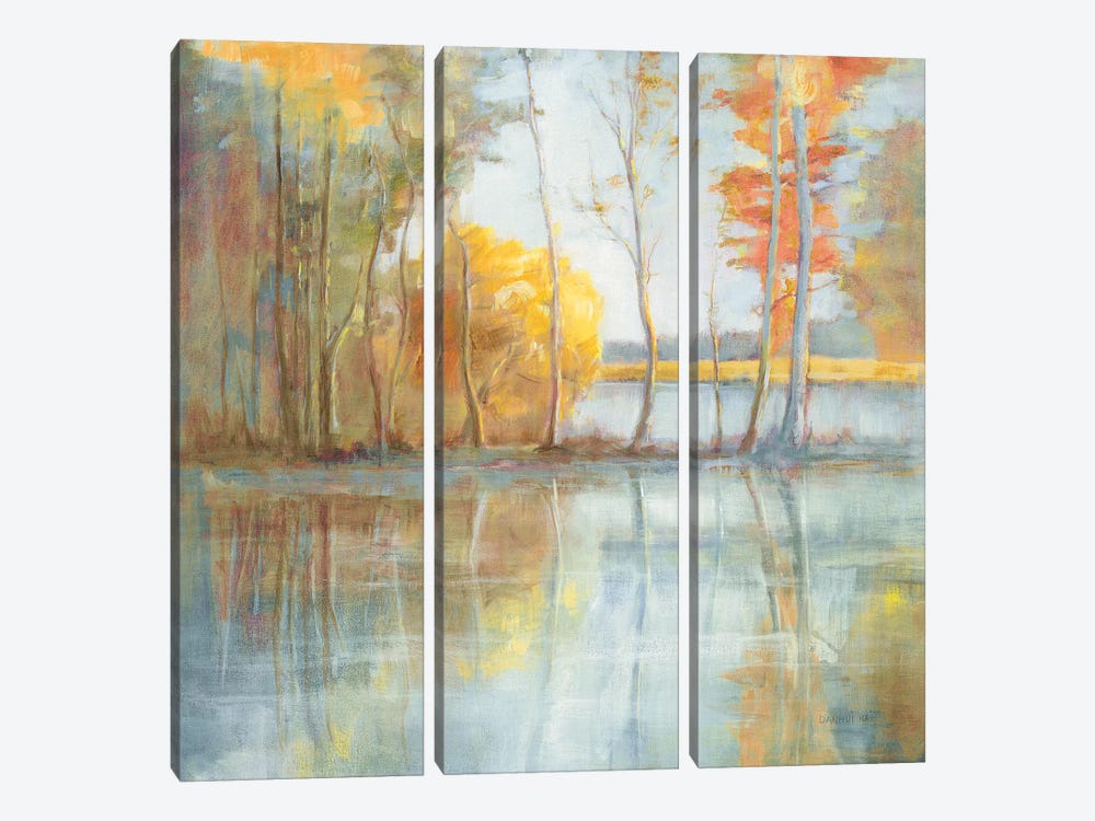 Lakeside Reflection by Danhui Nai 3-piece Canvas Print