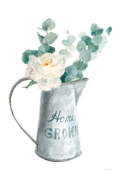 Modern Farmhouse Décor: Floursack Home V on White by Danhui Nai