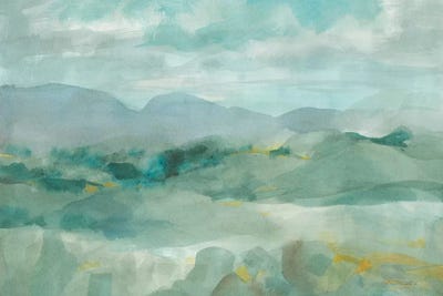 Green Mountain View by Danhui Nai framed canvas print