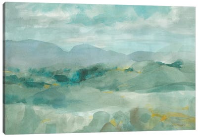 Green Mountain View Canvas Art Print - Danhui Nai