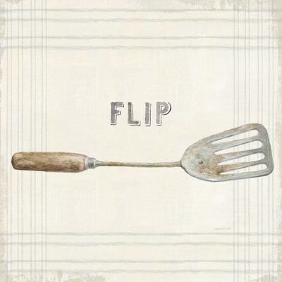 Floursack Kitchen Sign I Neutral Sq by Danhui Nai metal wall art