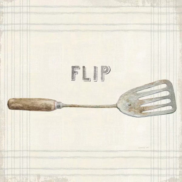 Danhui Nai: Floursack Kitchen Sign I Neutral Sq by Danhui Nai