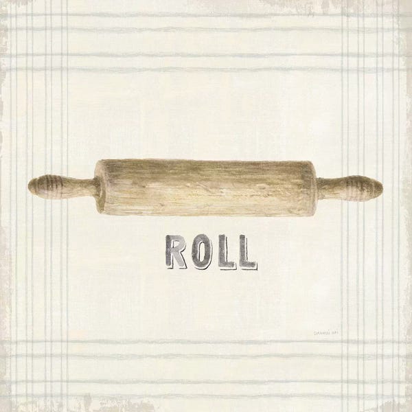 Cooking & Baking: Floursack Kitchen Sign II Neutral Sq by Danhui Nai