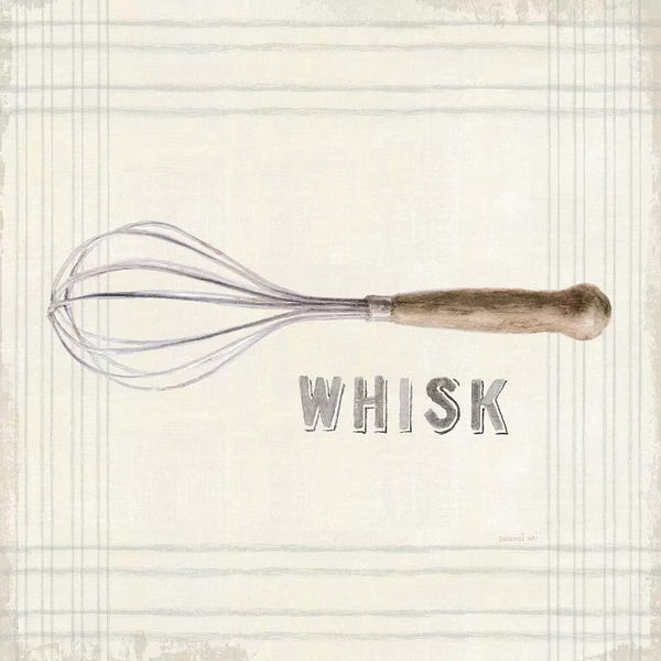 Cooking & Baking: Floursack Kitchen Sign IV Neutral Sq by Danhui Nai