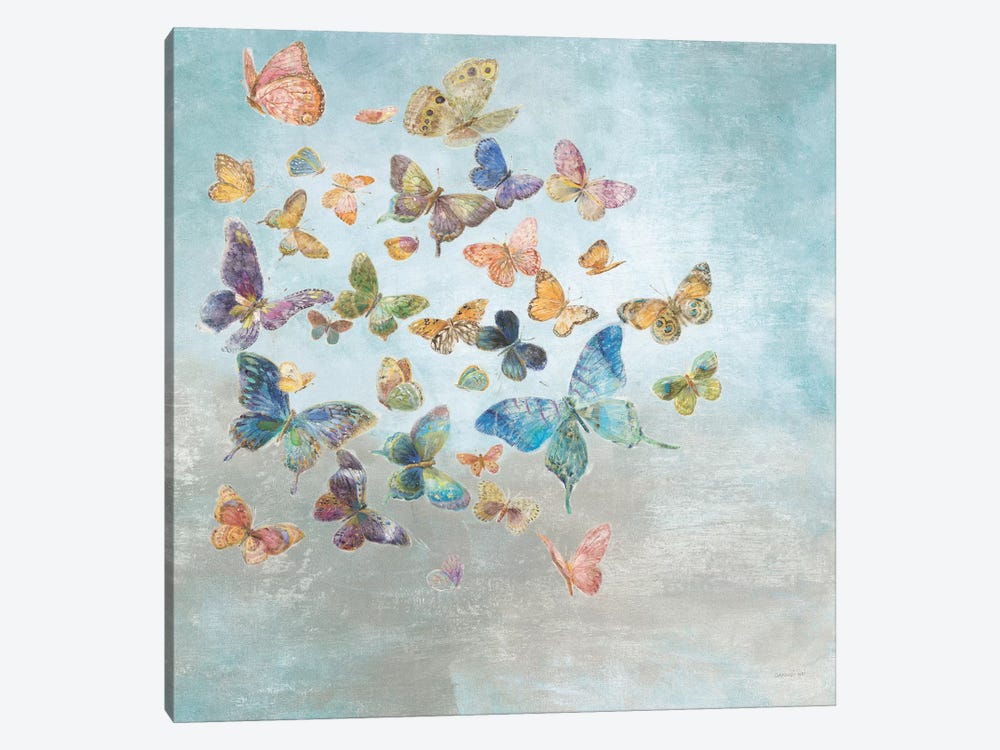 Beautiful Butterflies Square by Danhui Nai 1-piece Canvas Art Print