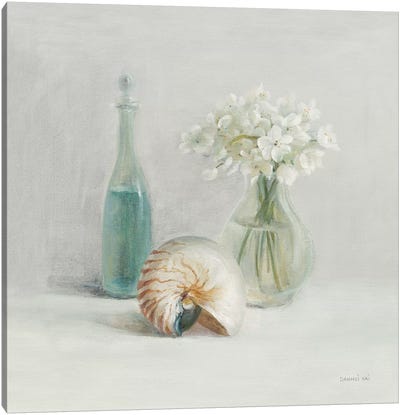 Light White Flower Spa Canvas Art Print - Danhui Nai