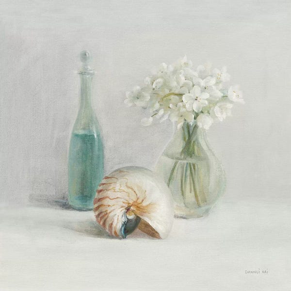 Sea Shells: Light White Flower Spa by Danhui Nai